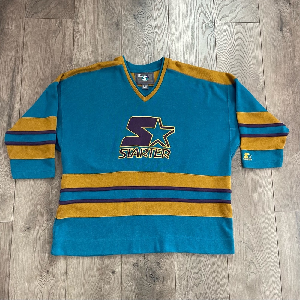 Vintage 90’s Starter S2 Men’s XL Embroidered Hockey Sweater